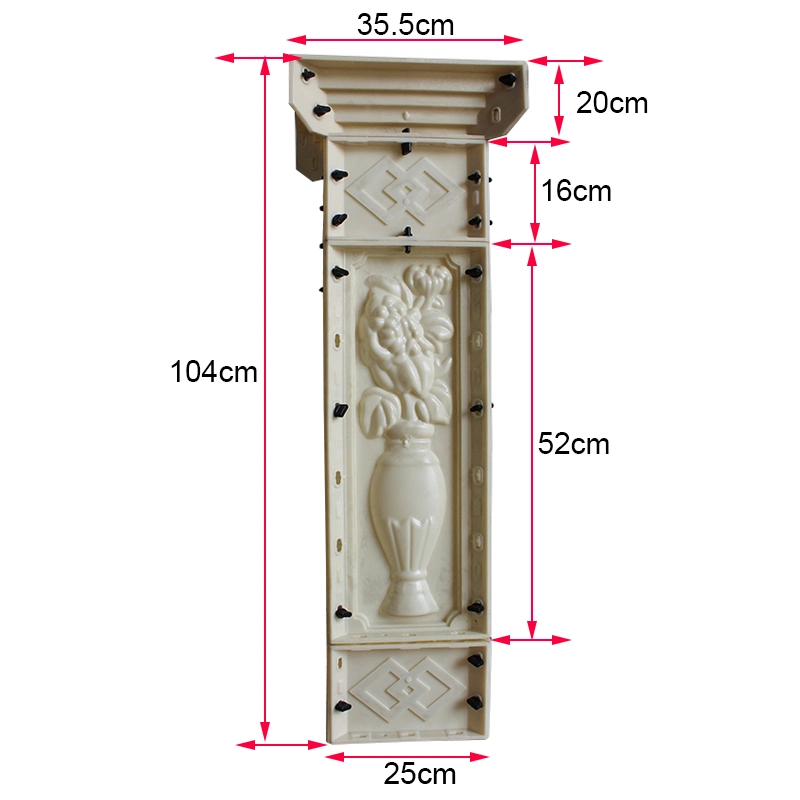 Precast Balcony Baluster Mold Decorative Pillar Moulding