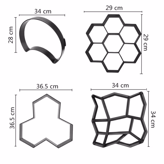 인기있는 DIY 플라스틱 콘크리트 경로 포장 돌 금형